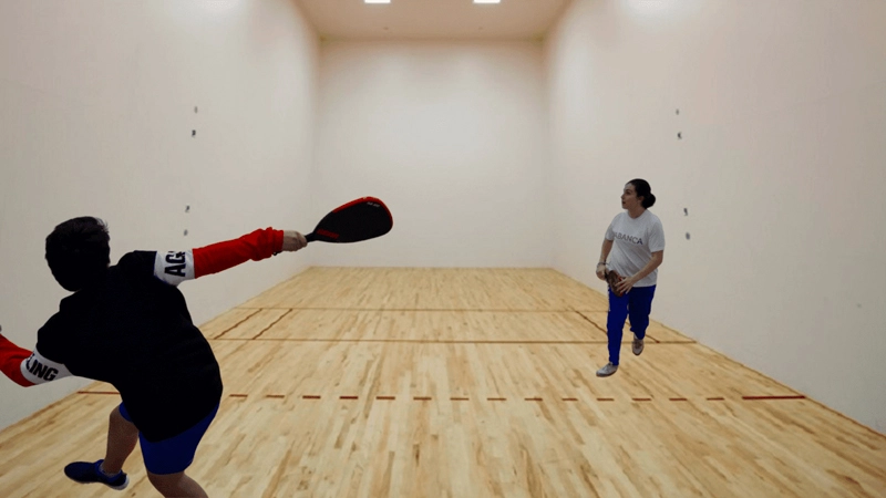 Four-Wall Paddleball Court Players