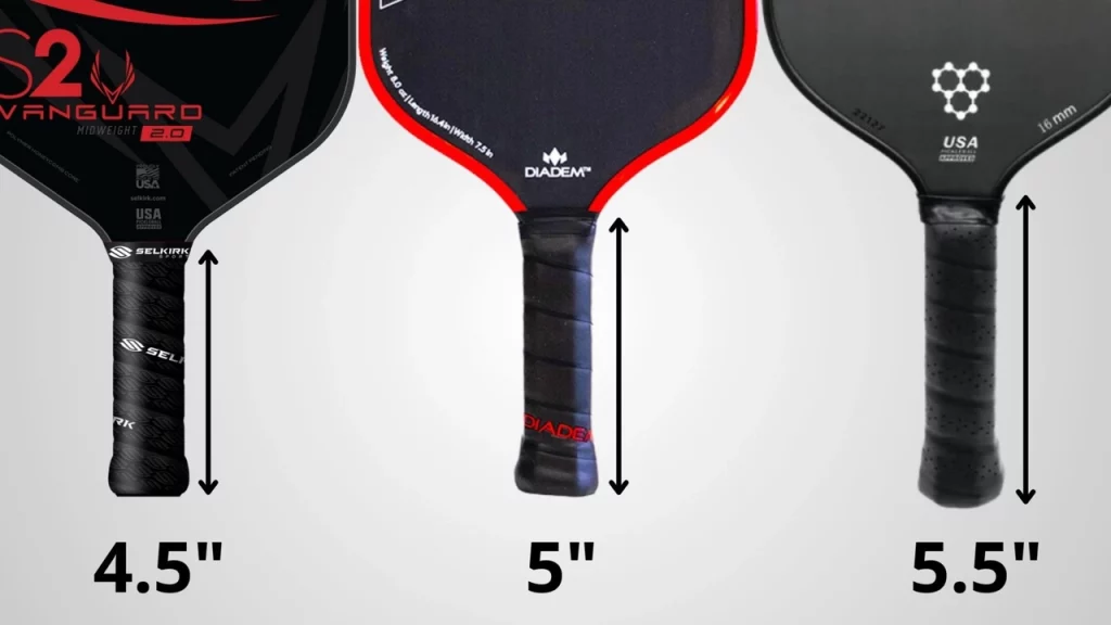 Comparison Between Different Grip Size of Pickleball Paddles