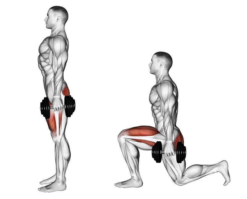 split-lunge