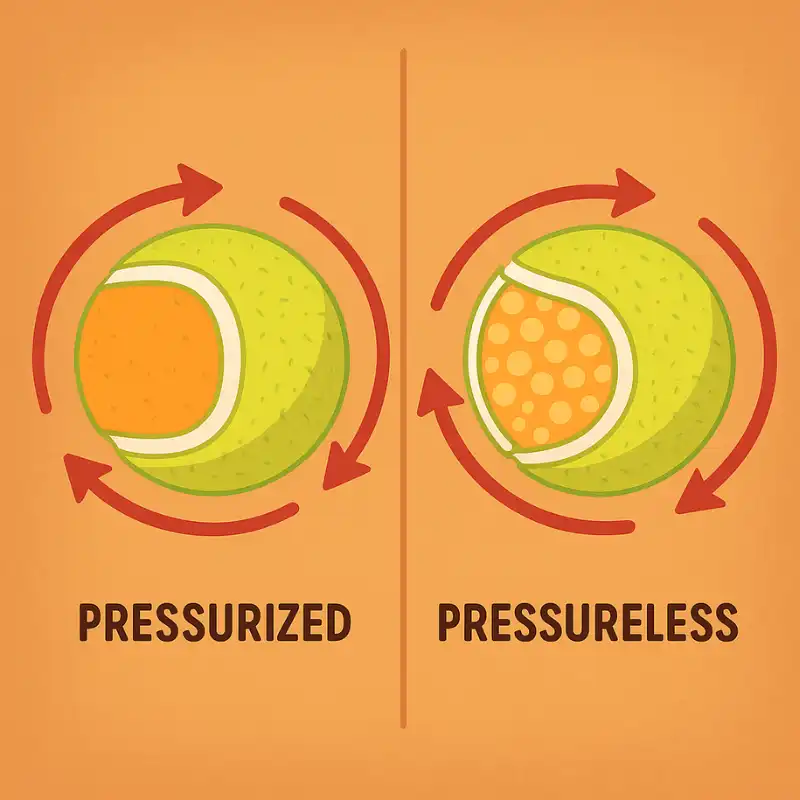 Pressurized vs Pressureless Tennis Balls